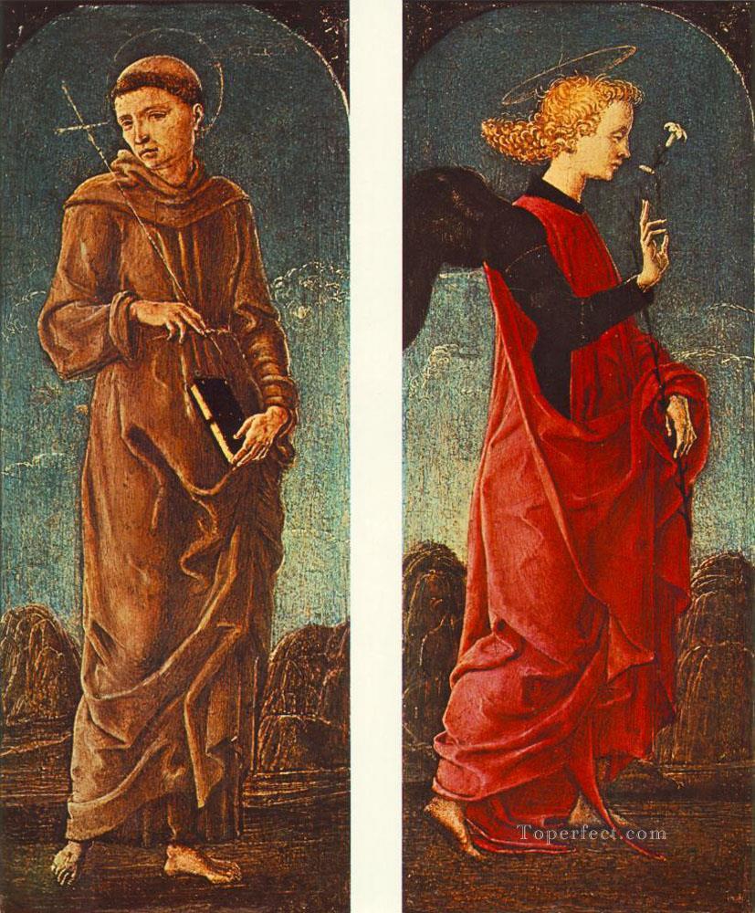 St Francis Of Assisi And Announcing Angel Cosme Tura Oil Paintings